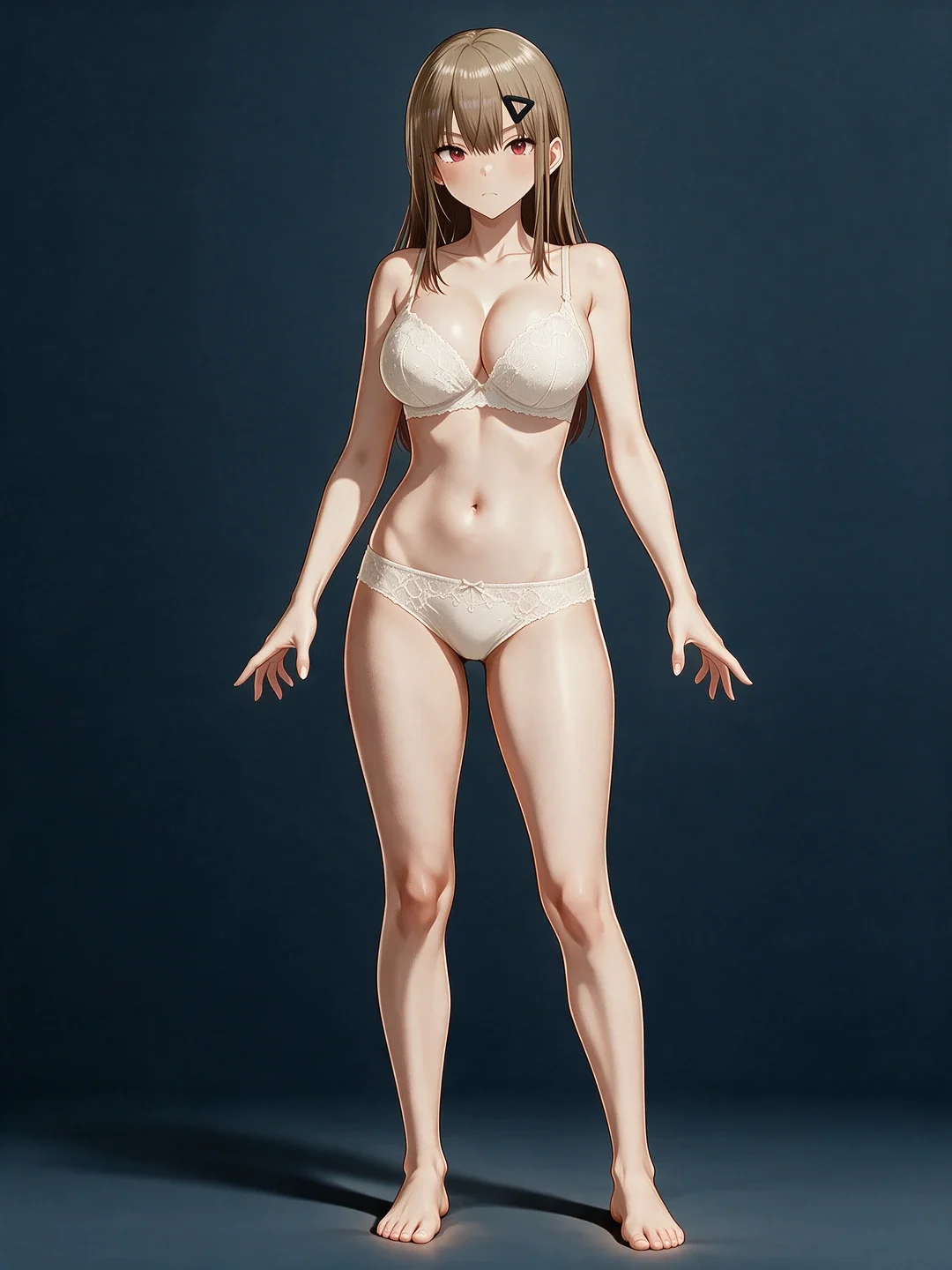 Illustrative standing fictional adult portrait for a second face swap identity